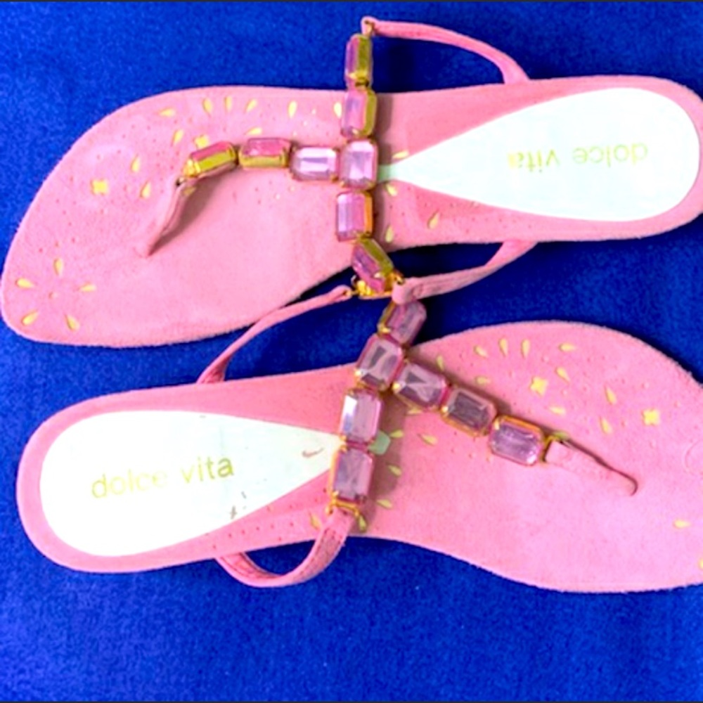 Dolce vita pink retro chi stone flats worse once laid 198 asking 50